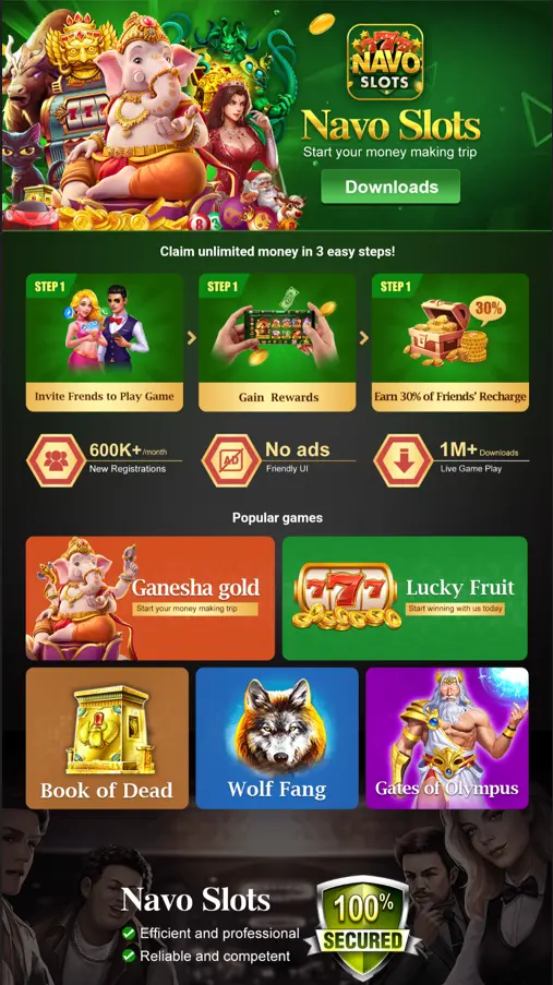 Navo Slots Apk Banner